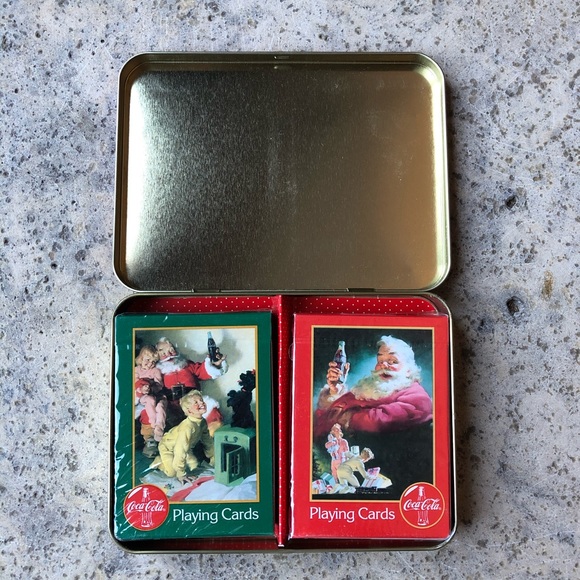 1996 Coca-Cola Nostalgia Christmas Playing Cards - Picture 3 of 6